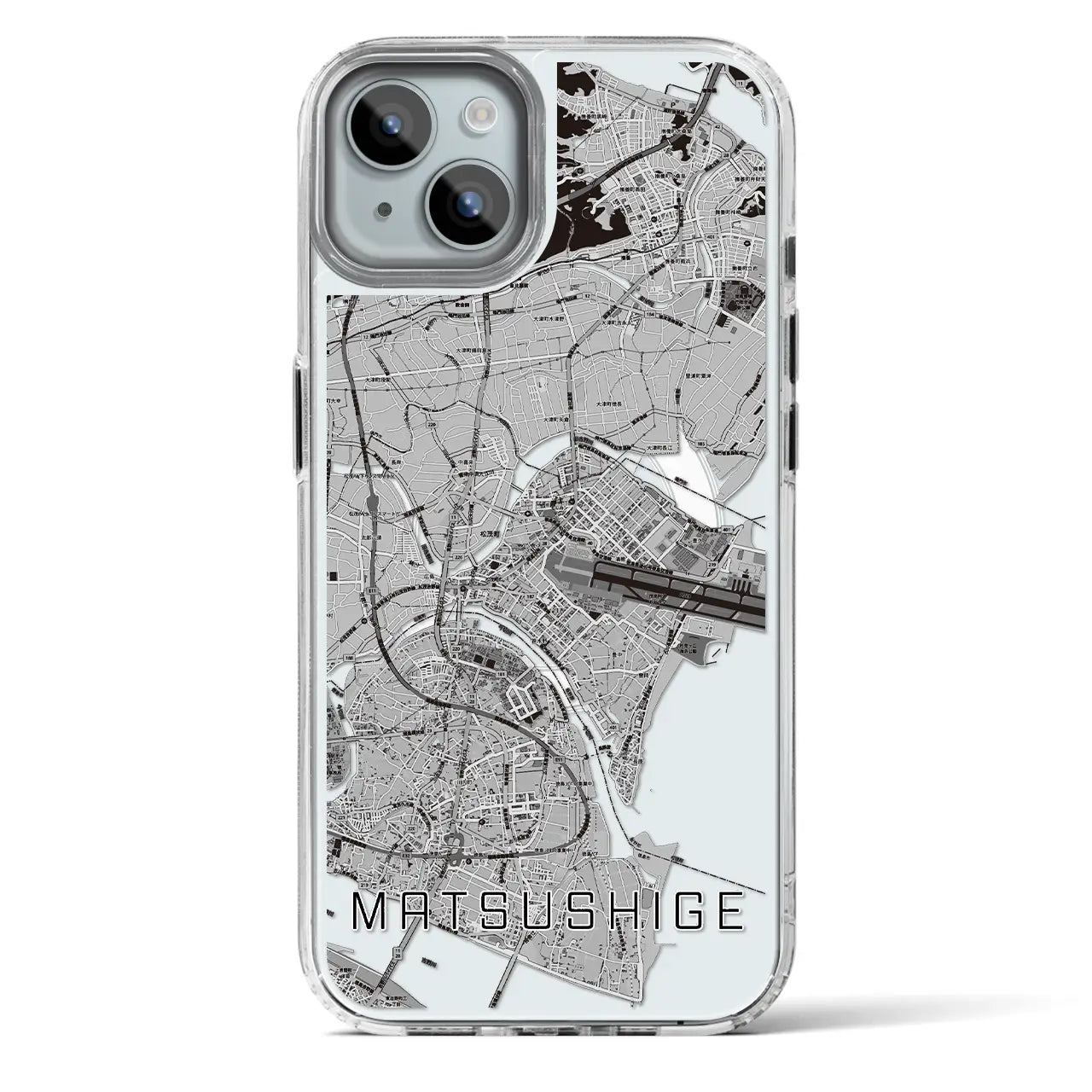 【松茂(徳島県)】地図柄iPhoneケース(MagSafeタイプ)