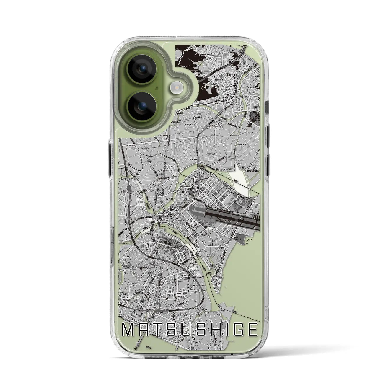 【松茂(徳島県)】地図柄iPhoneケース(MagSafeタイプ)