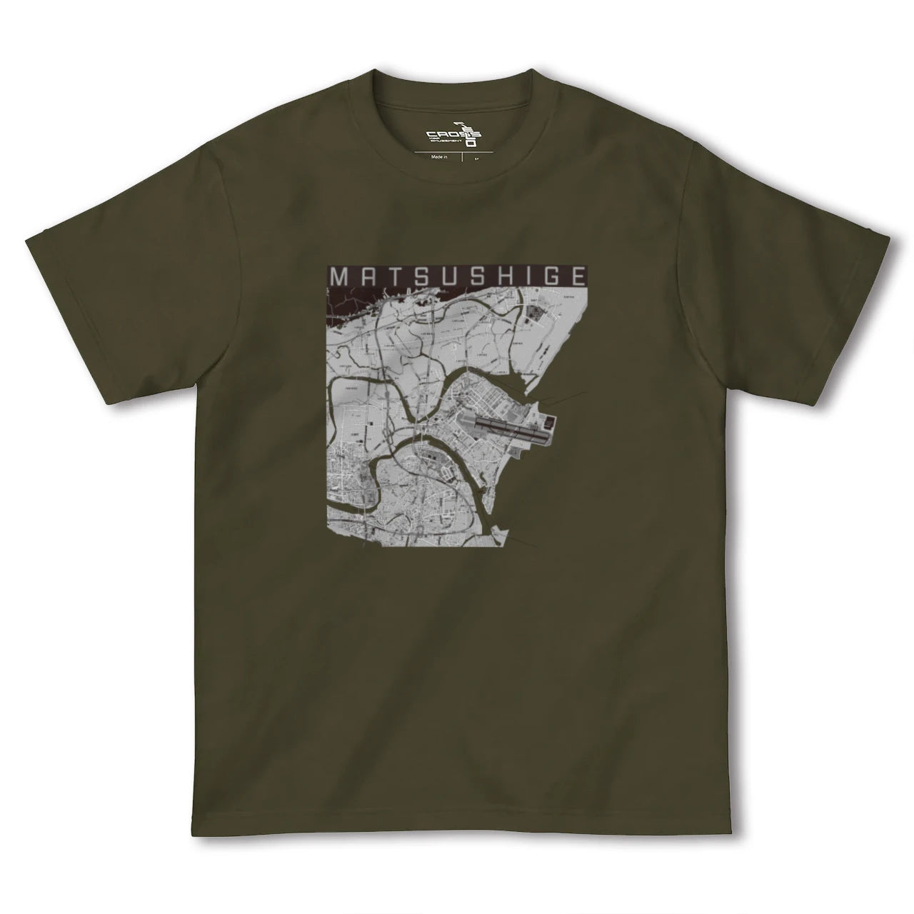 【松茂(徳島県)】地図柄ヘビーウェイトTシャツ