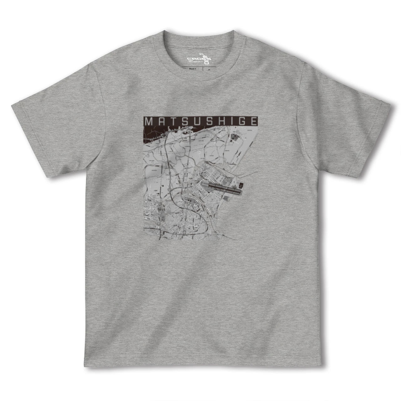 【松茂(徳島県)】地図柄ヘビーウェイトTシャツ