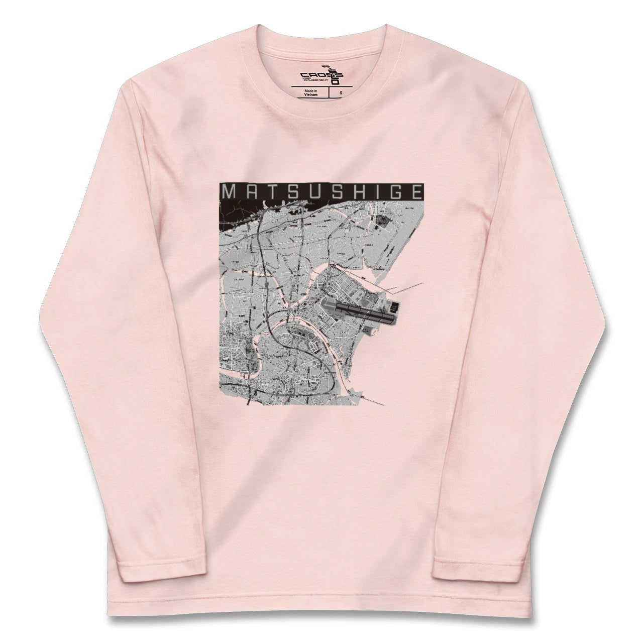【松茂(徳島県)】地図柄ロングスリーブTシャツ