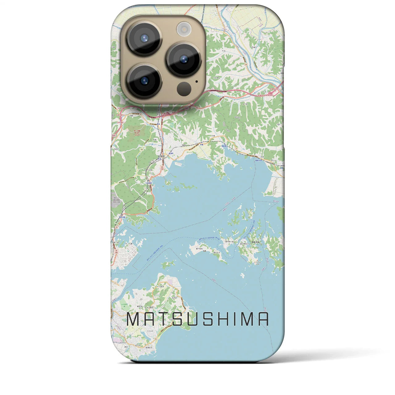 【松島(宮城県)】地図柄iPhoneケース(バックカバータイプ)