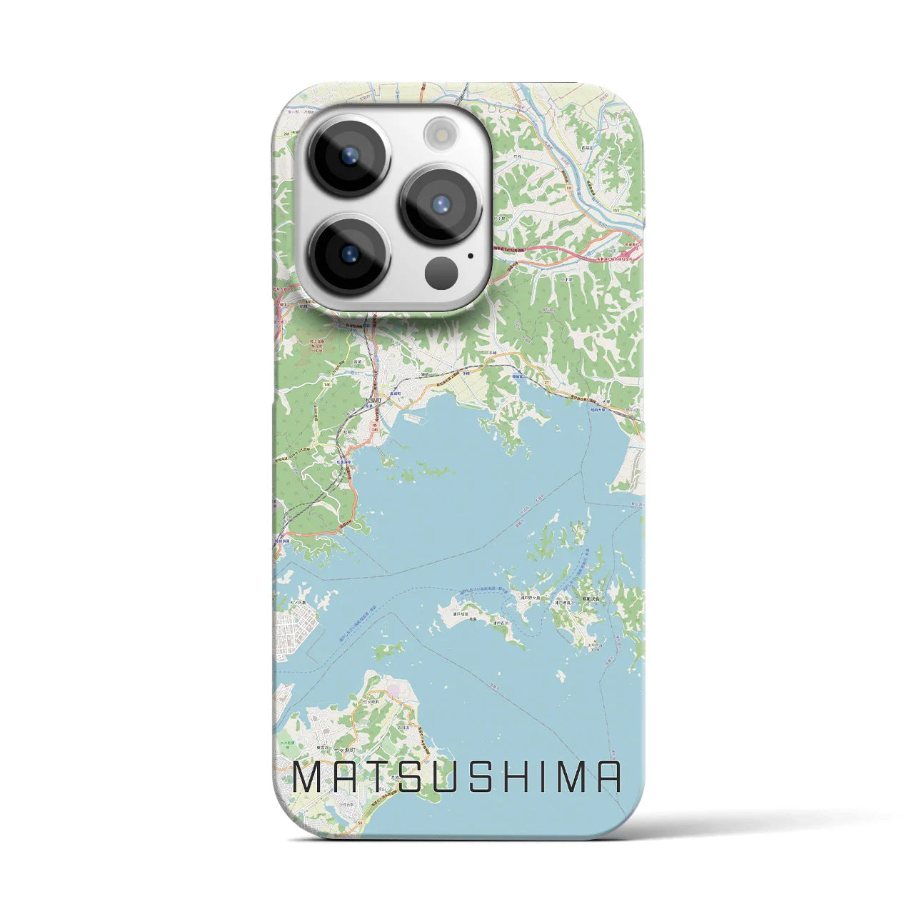 【松島(宮城県)】地図柄iPhoneケース(バックカバータイプ)