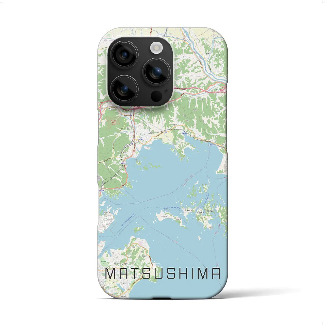 【松島(宮城県)】地図柄iPhoneケース(バックカバータイプ)