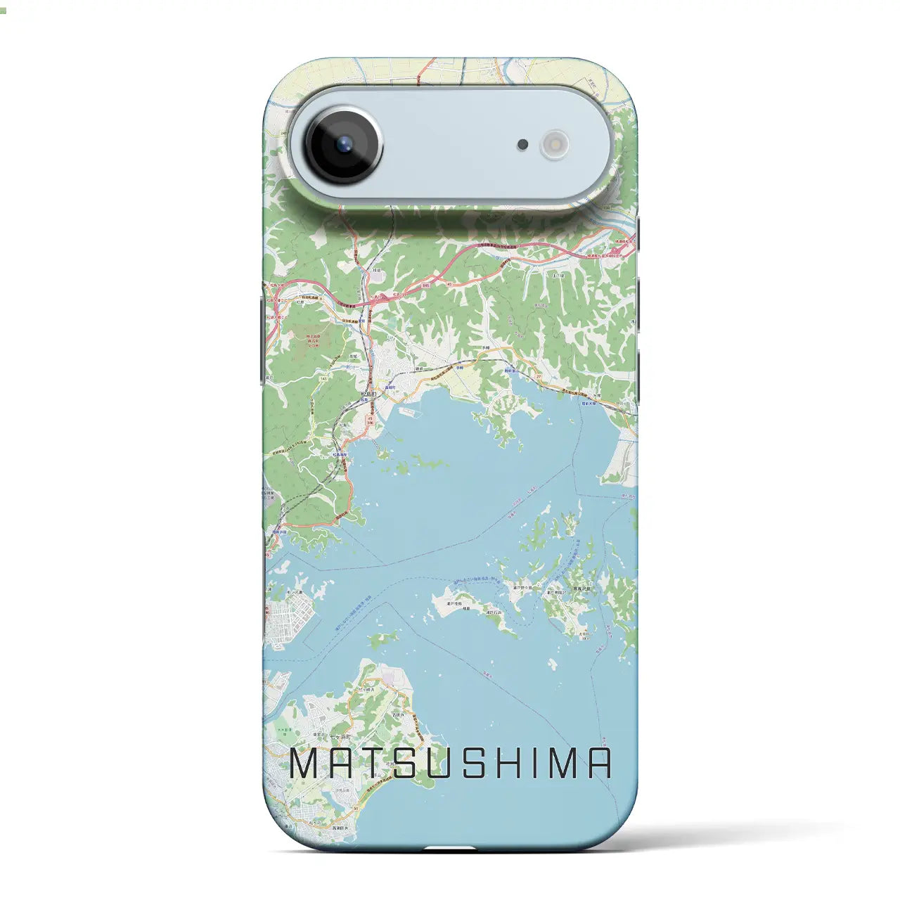 【松島(宮城県)】地図柄iPhoneケース(バックカバータイプ)