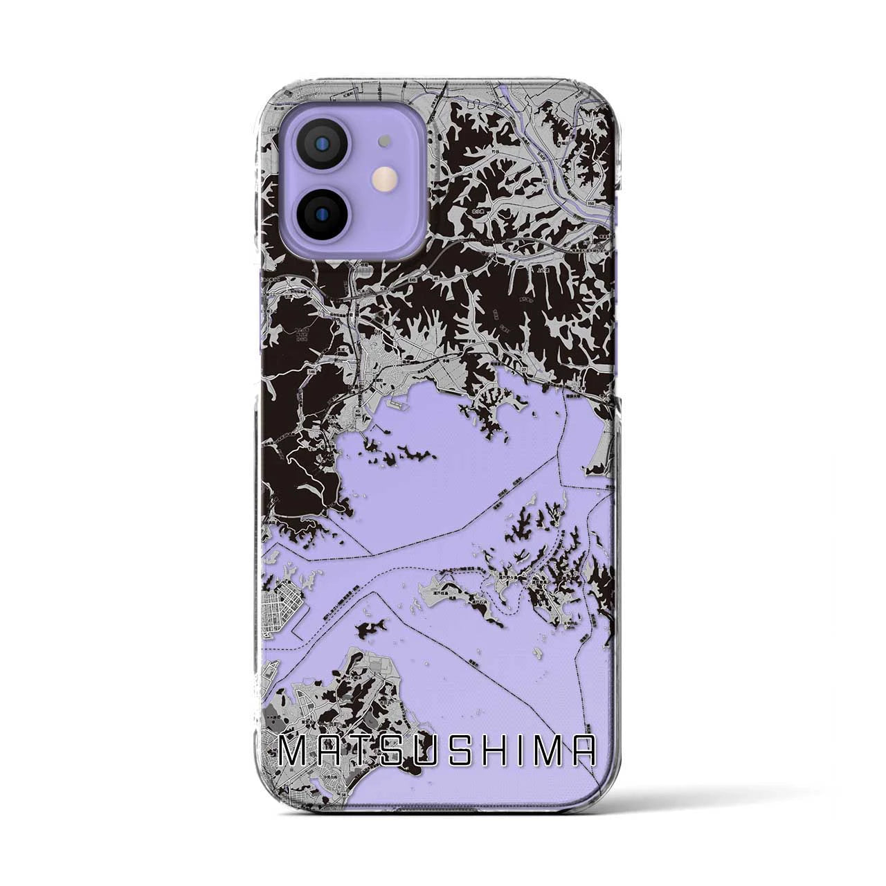 【松島(宮城県)】地図柄iPhoneケース(クリアタイプ)