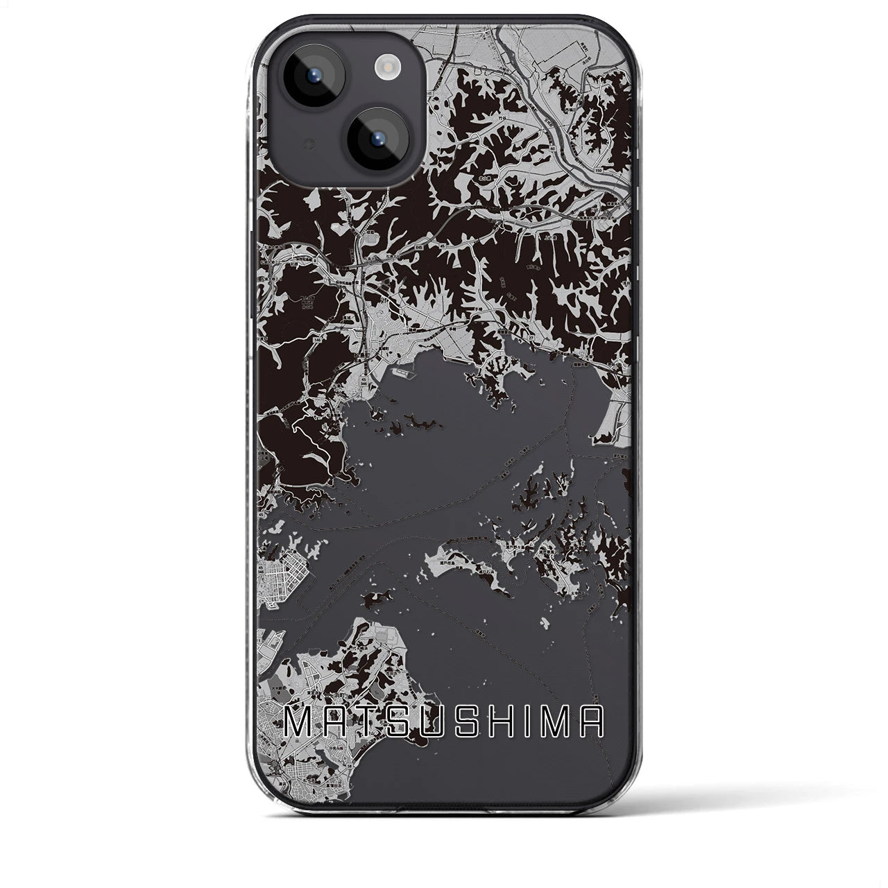 【松島(宮城県)】地図柄iPhoneケース(クリアタイプ)