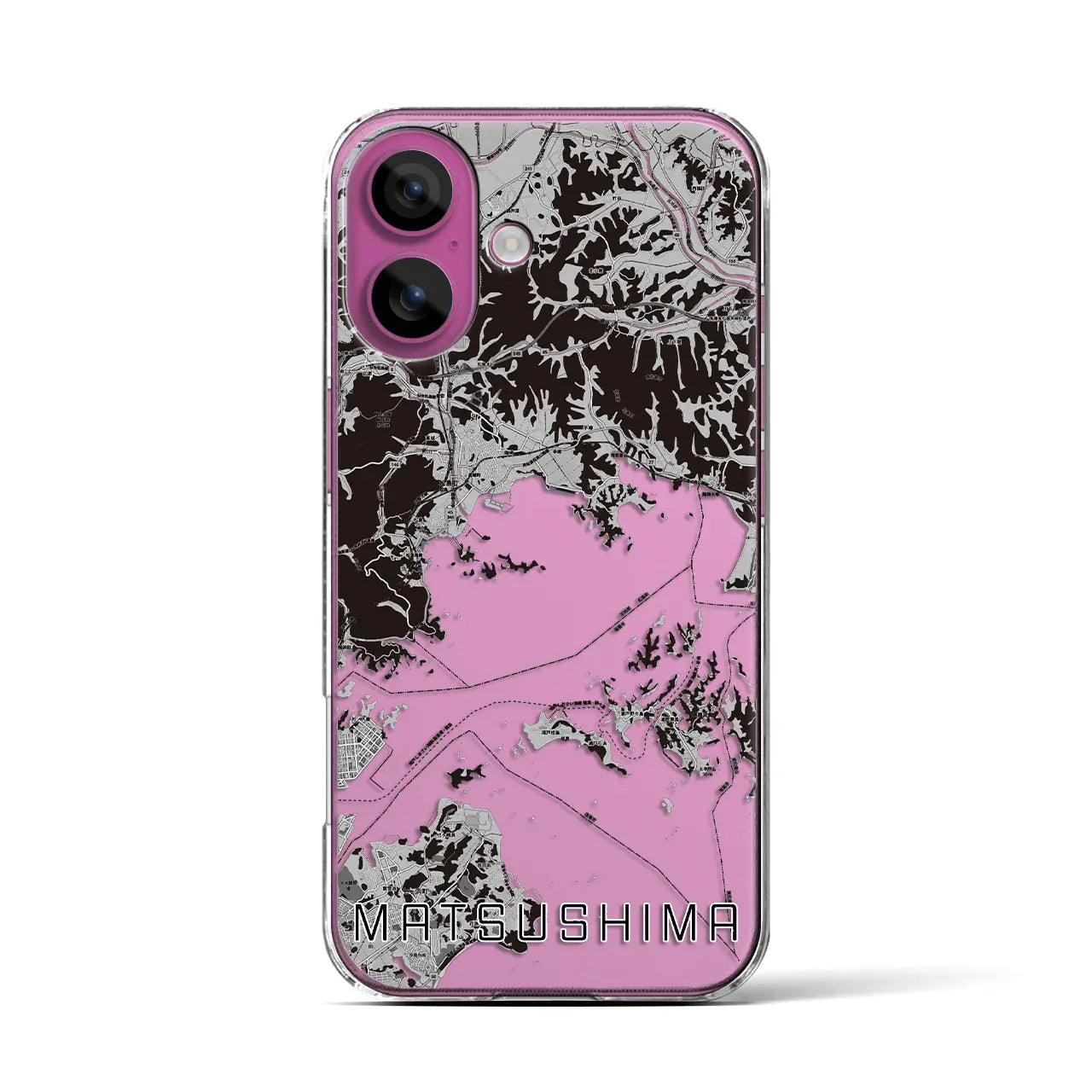 【松島(宮城県)】地図柄iPhoneケース(クリアタイプ)