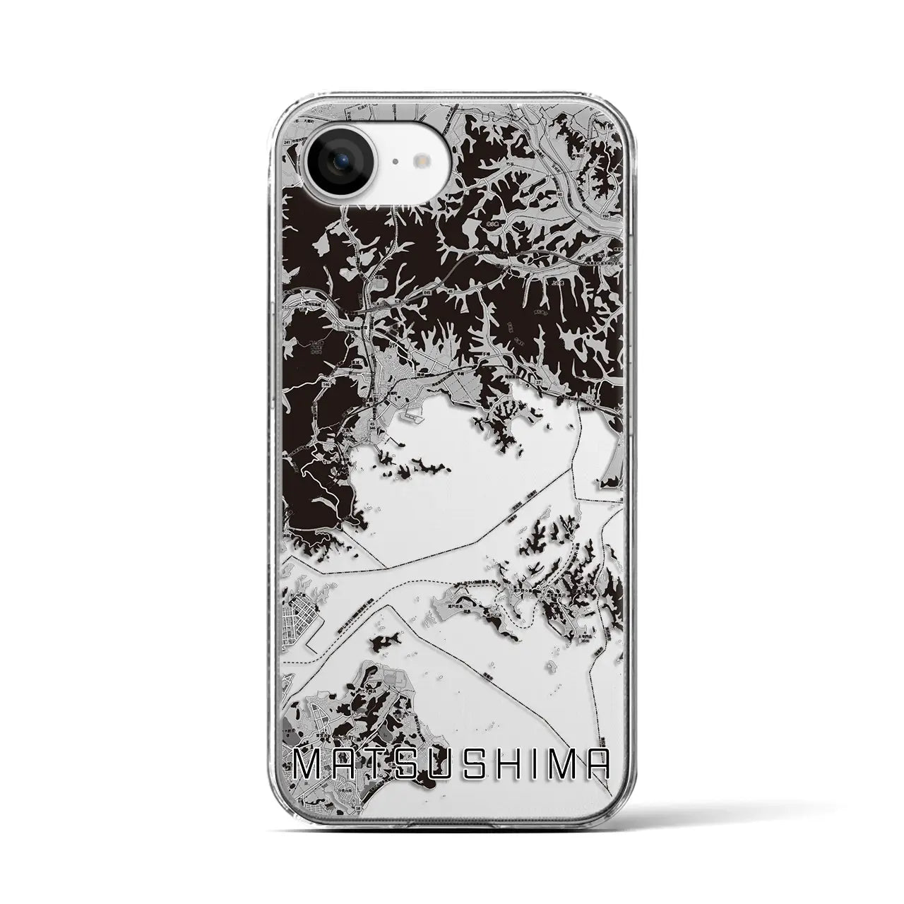 【松島(宮城県)】地図柄iPhoneケース(クリアタイプ)