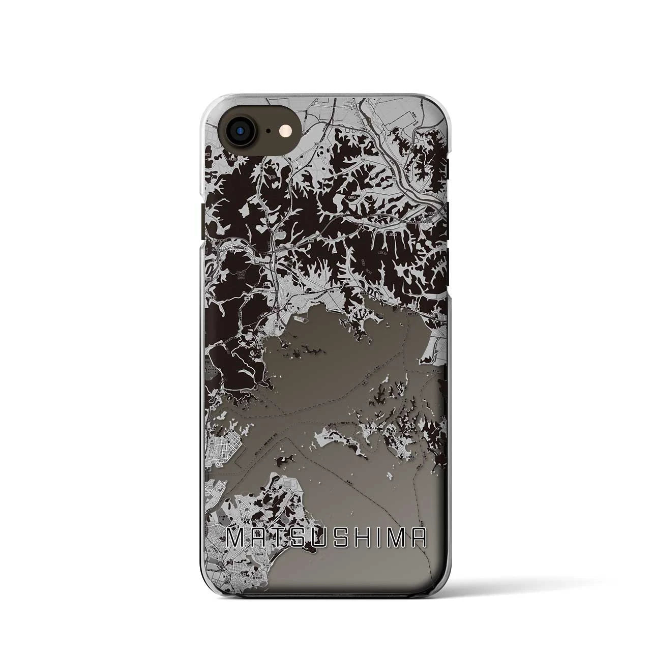 【松島(宮城県)】地図柄iPhoneケース(クリアタイプ)