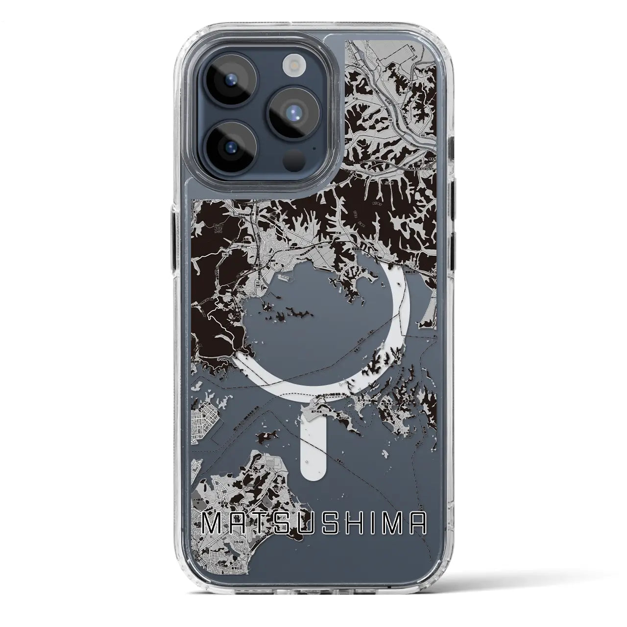 【松島(宮城県)】地図柄iPhoneケース(MagSafeタイプ)