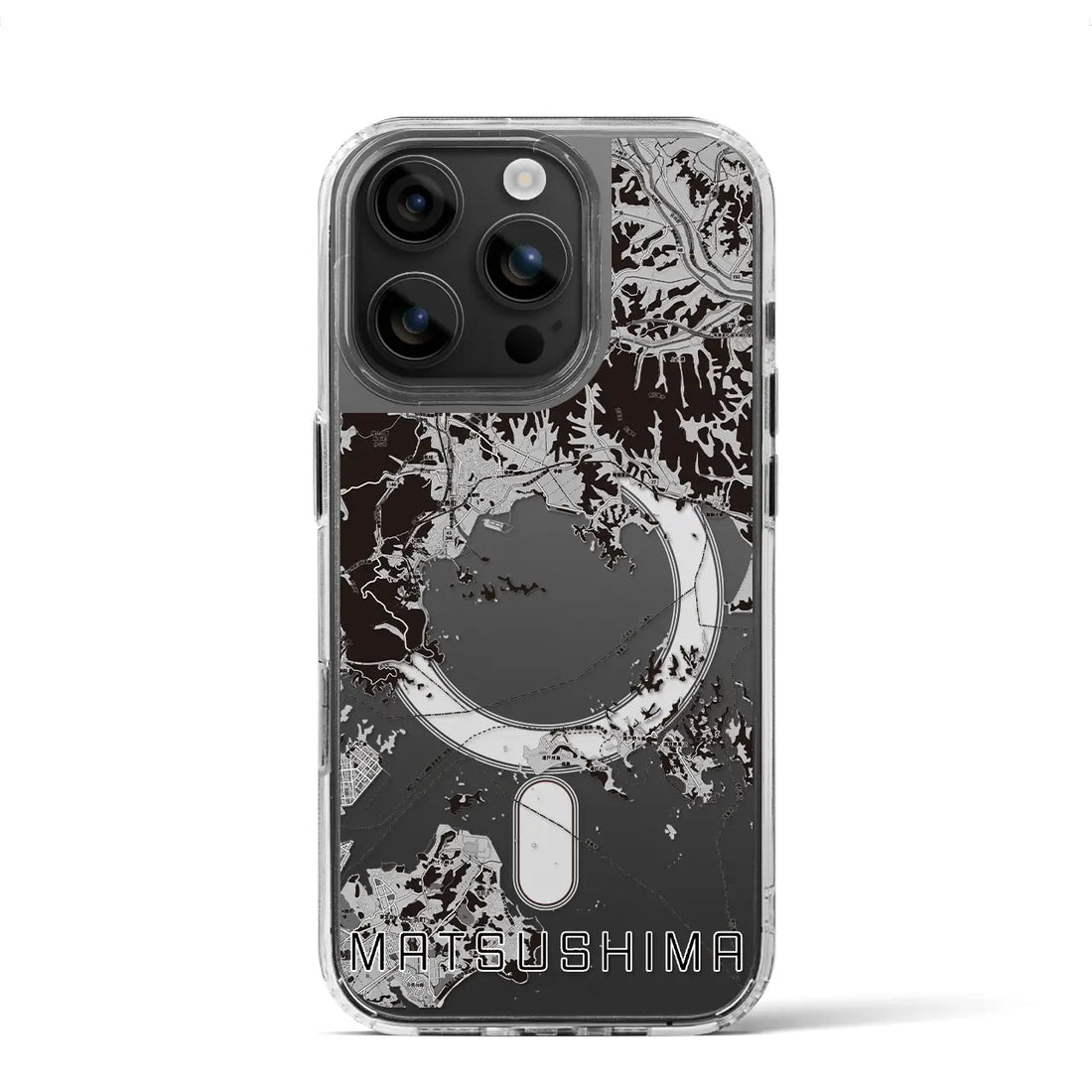 【松島(宮城県)】地図柄iPhoneケース(MagSafeタイプ)