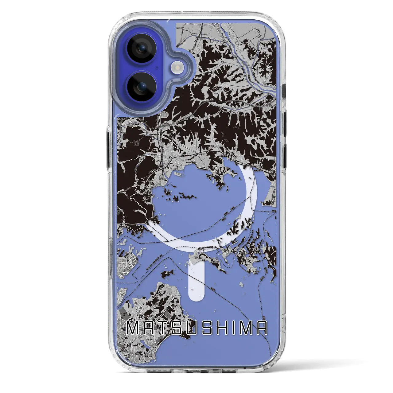 【松島(宮城県)】地図柄iPhoneケース(MagSafeタイプ)