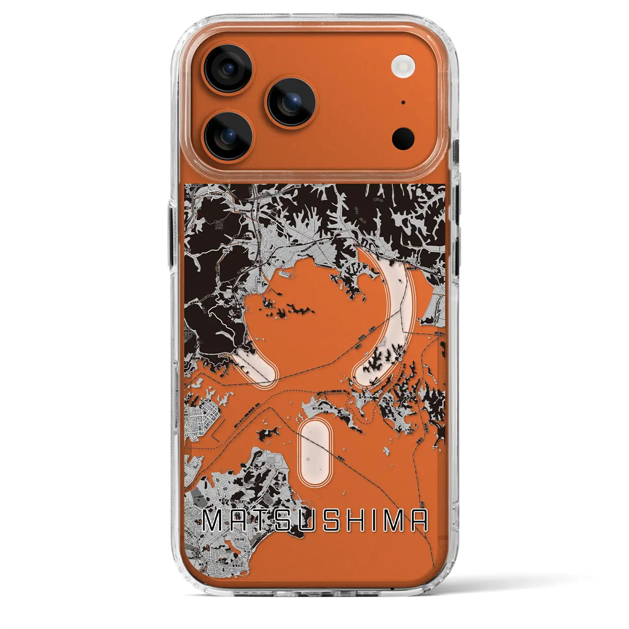 【松島(宮城県)】地図柄iPhoneケース(MagSafeタイプ)