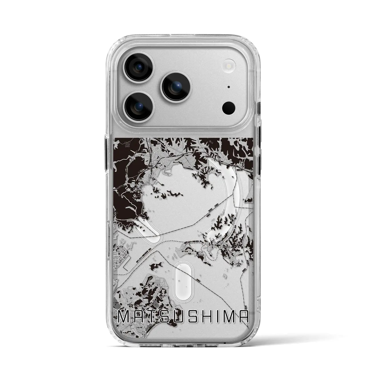 【松島(宮城県)】地図柄iPhoneケース(MagSafeタイプ)