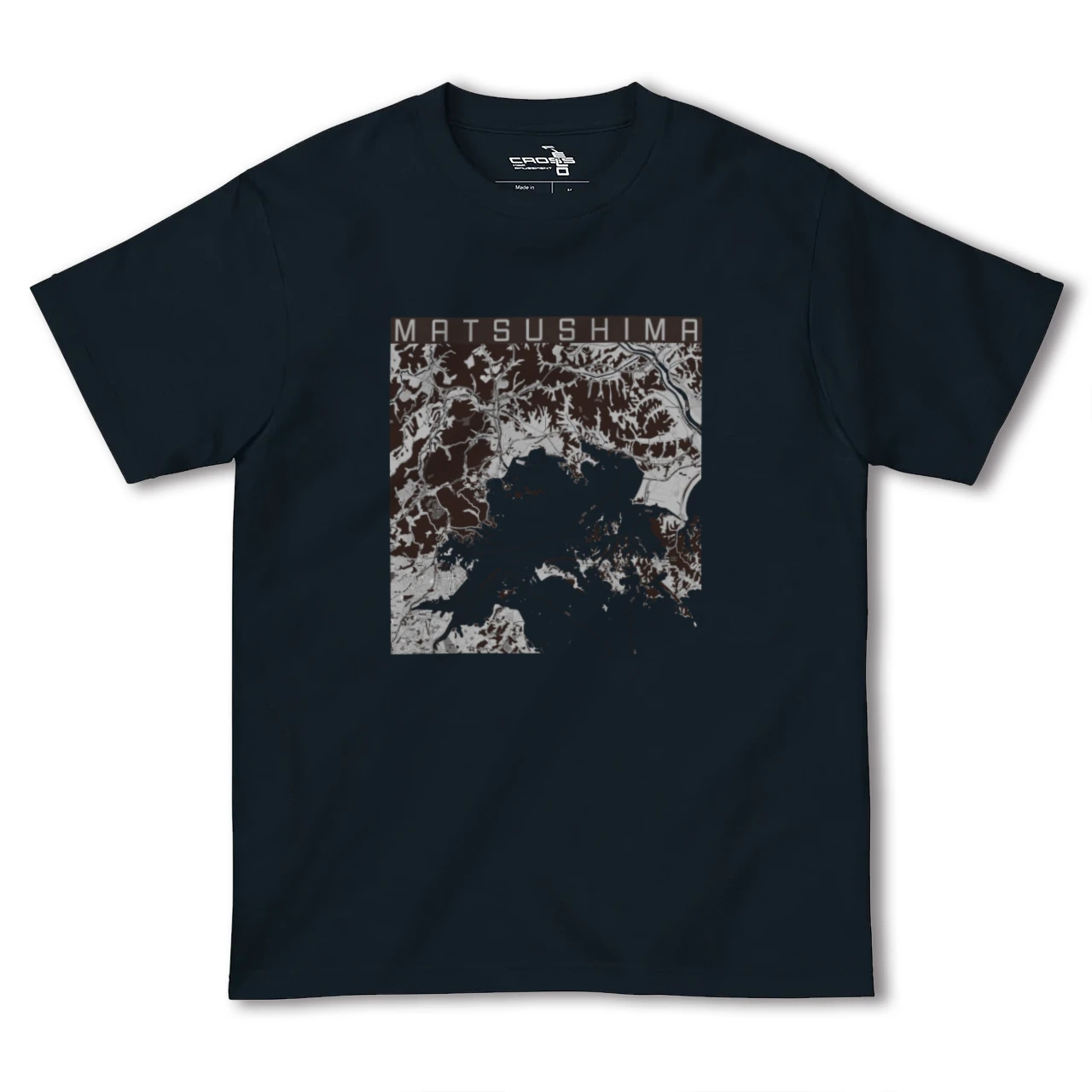 【松島(宮城県)】地図柄ヘビーウェイトTシャツ