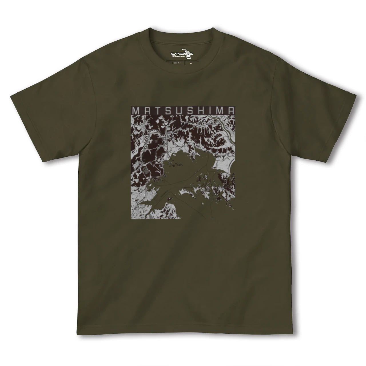 【松島(宮城県)】地図柄ヘビーウェイトTシャツ