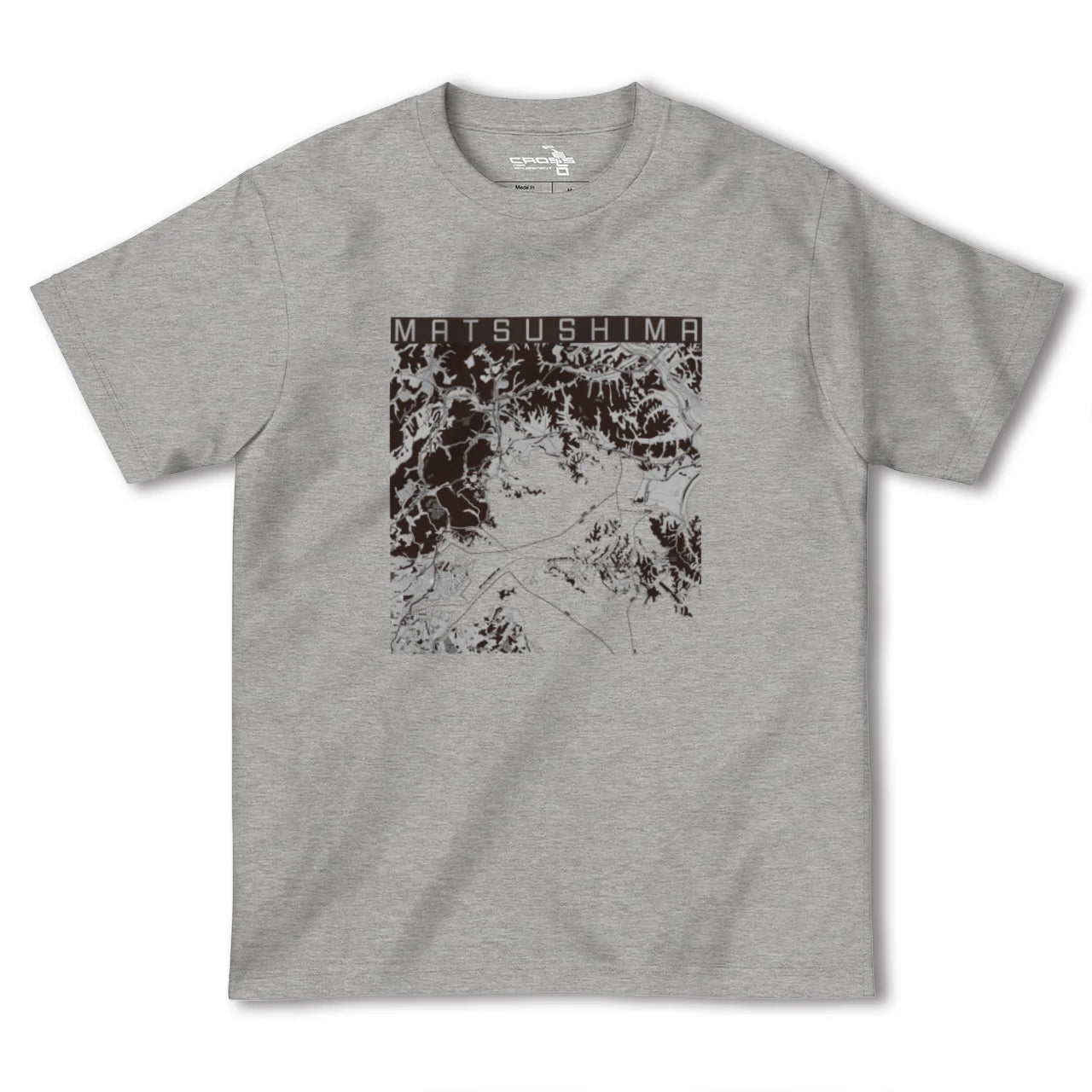 【松島(宮城県)】地図柄ヘビーウェイトTシャツ