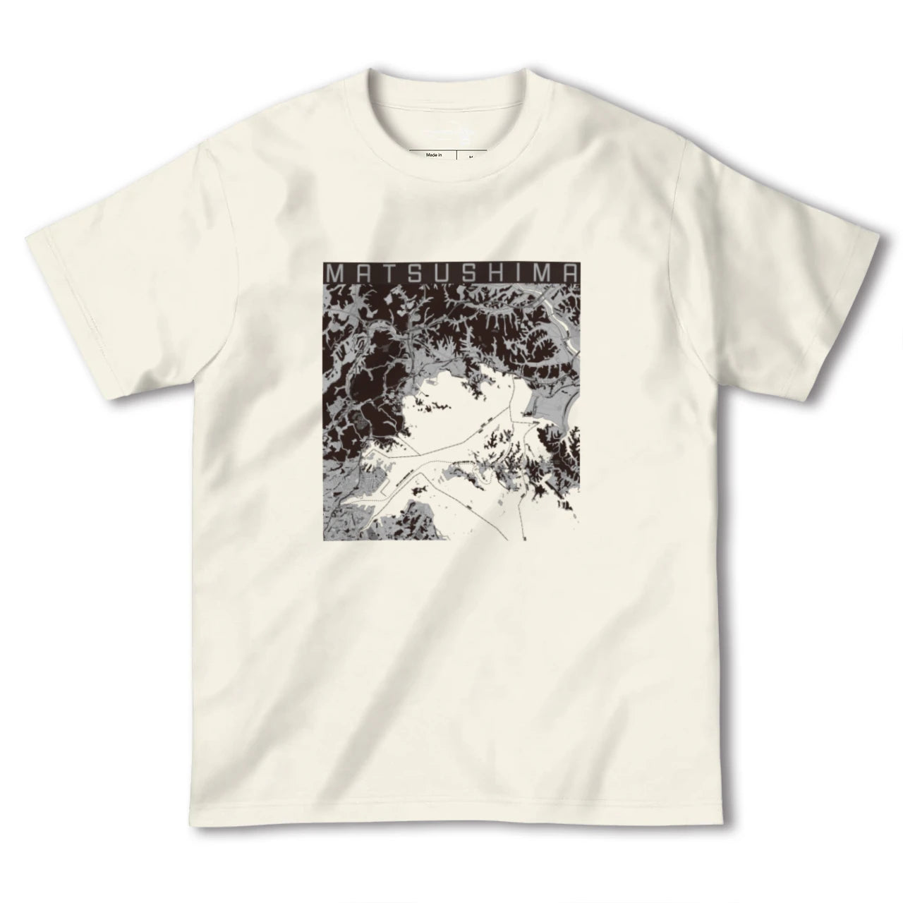 【松島(宮城県)】地図柄ヘビーウェイトTシャツ