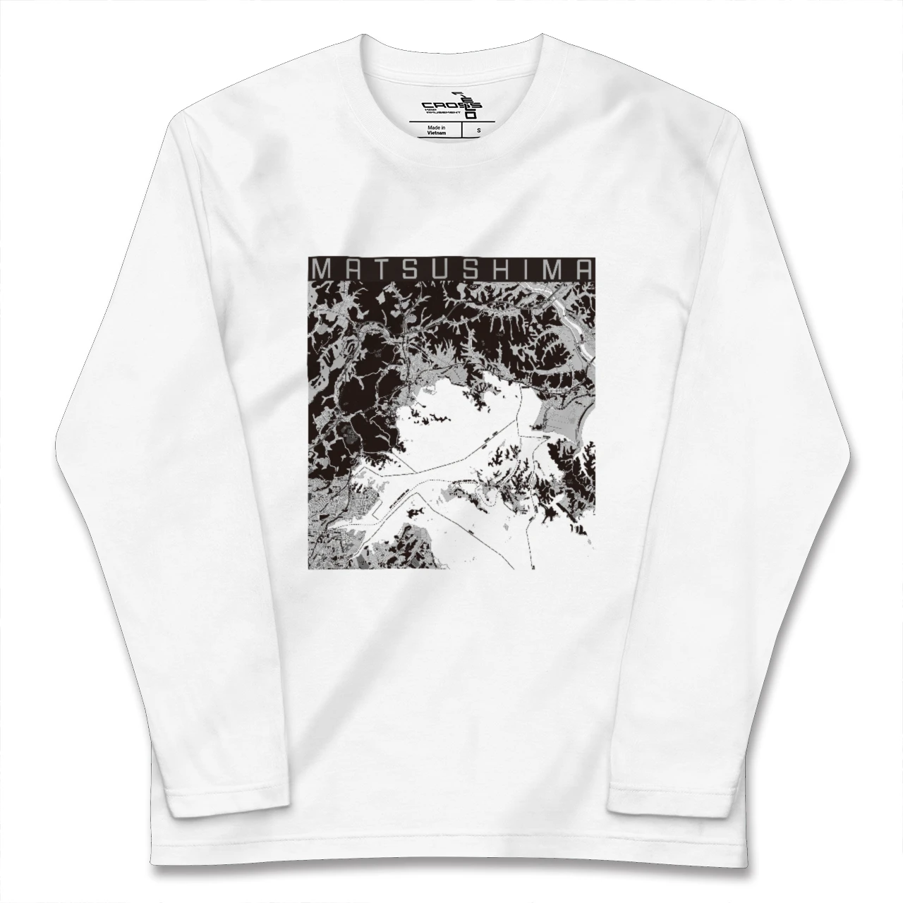 【松島(宮城県)】地図柄ロングスリーブTシャツ