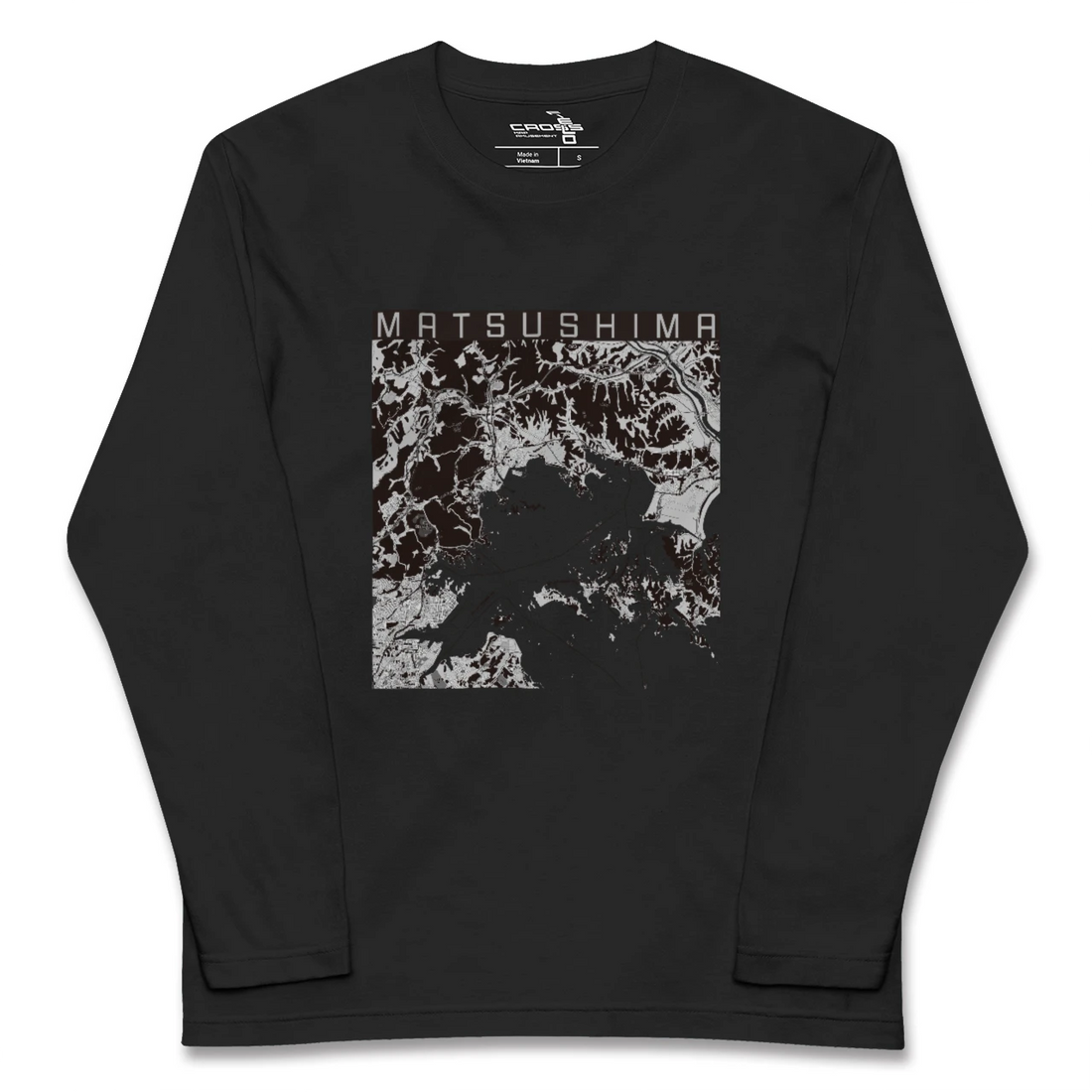 【松島(宮城県)】地図柄ロングスリーブTシャツ