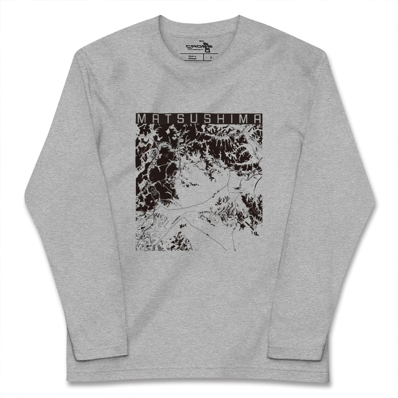 【松島(宮城県)】地図柄ロングスリーブTシャツ