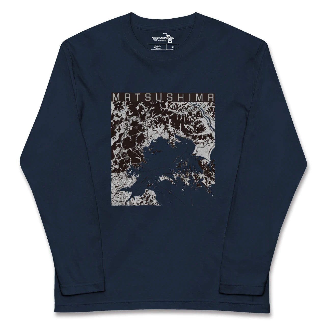 【松島(宮城県)】地図柄ロングスリーブTシャツ