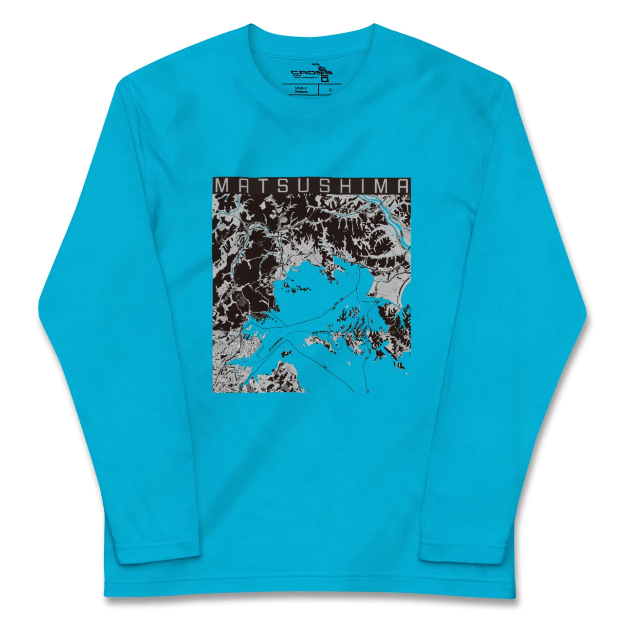 【松島(宮城県)】地図柄ロングスリーブTシャツ