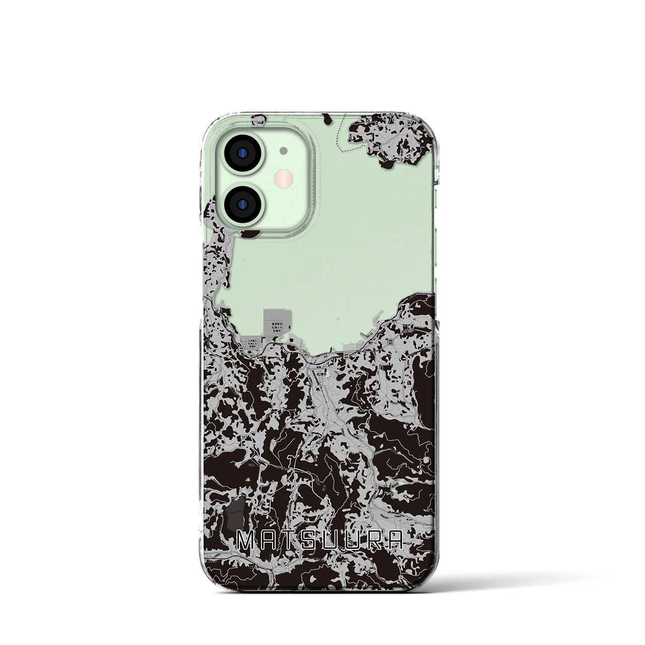 【松浦(長崎県)】地図柄iPhoneケース(クリアタイプ)