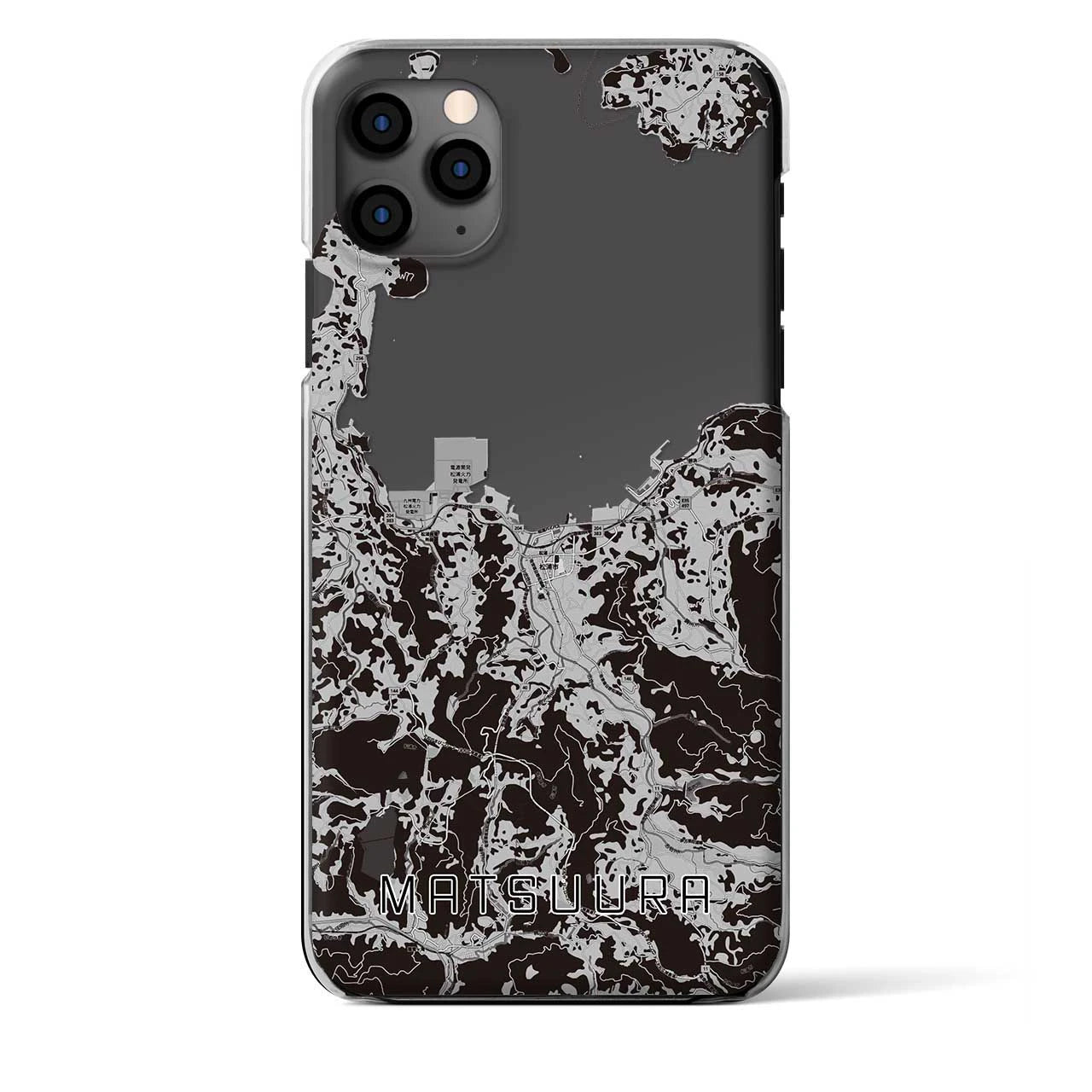 【松浦(長崎県)】地図柄iPhoneケース(クリアタイプ)