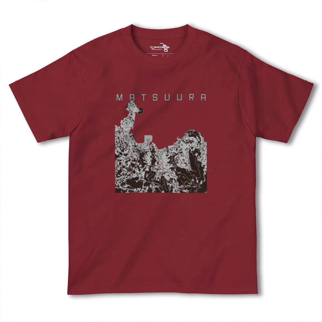 【松浦(長崎県)】地図柄ヘビーウェイトTシャツ