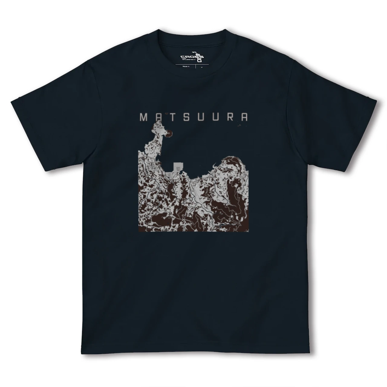 【松浦(長崎県)】地図柄ヘビーウェイトTシャツ