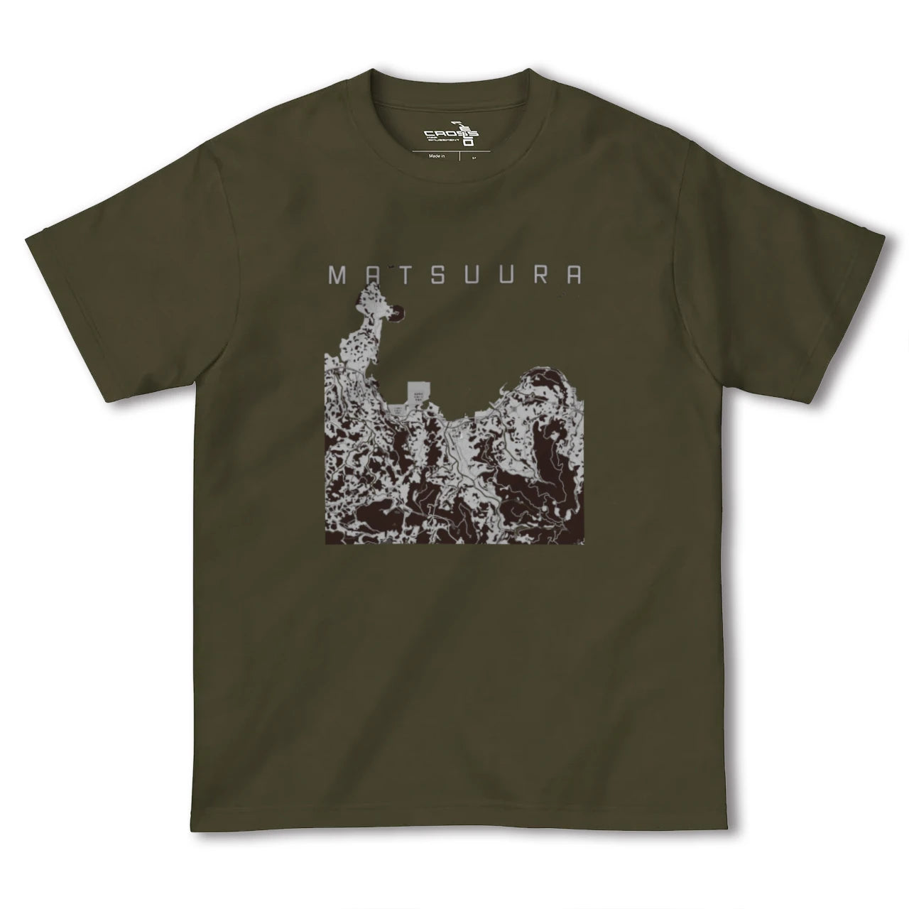 【松浦(長崎県)】地図柄ヘビーウェイトTシャツ