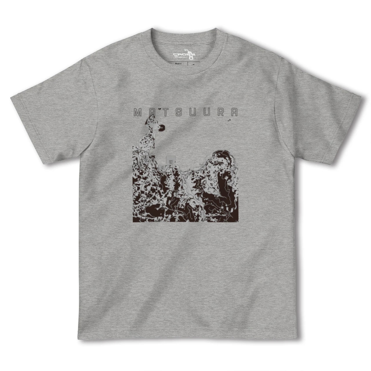 【松浦(長崎県)】地図柄ヘビーウェイトTシャツ