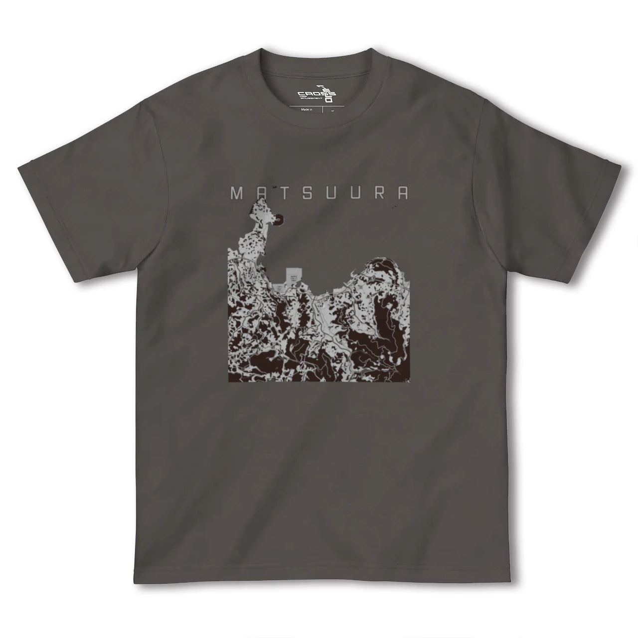 【松浦(長崎県)】地図柄ヘビーウェイトTシャツ