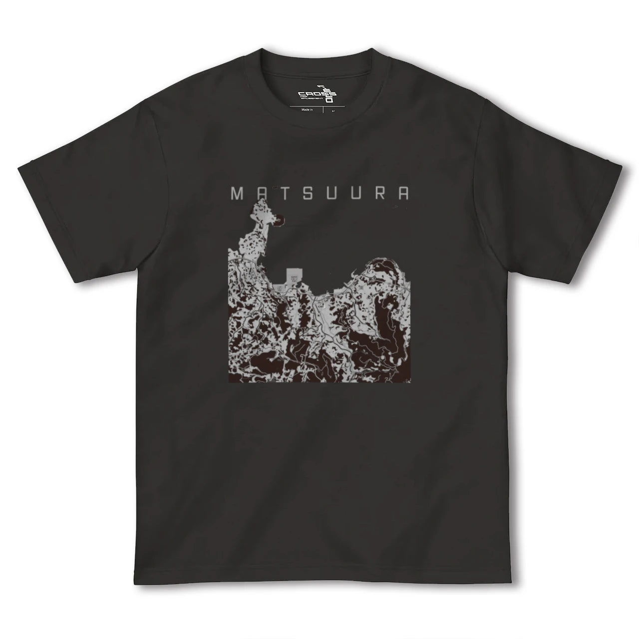 【松浦(長崎県)】地図柄ヘビーウェイトTシャツ