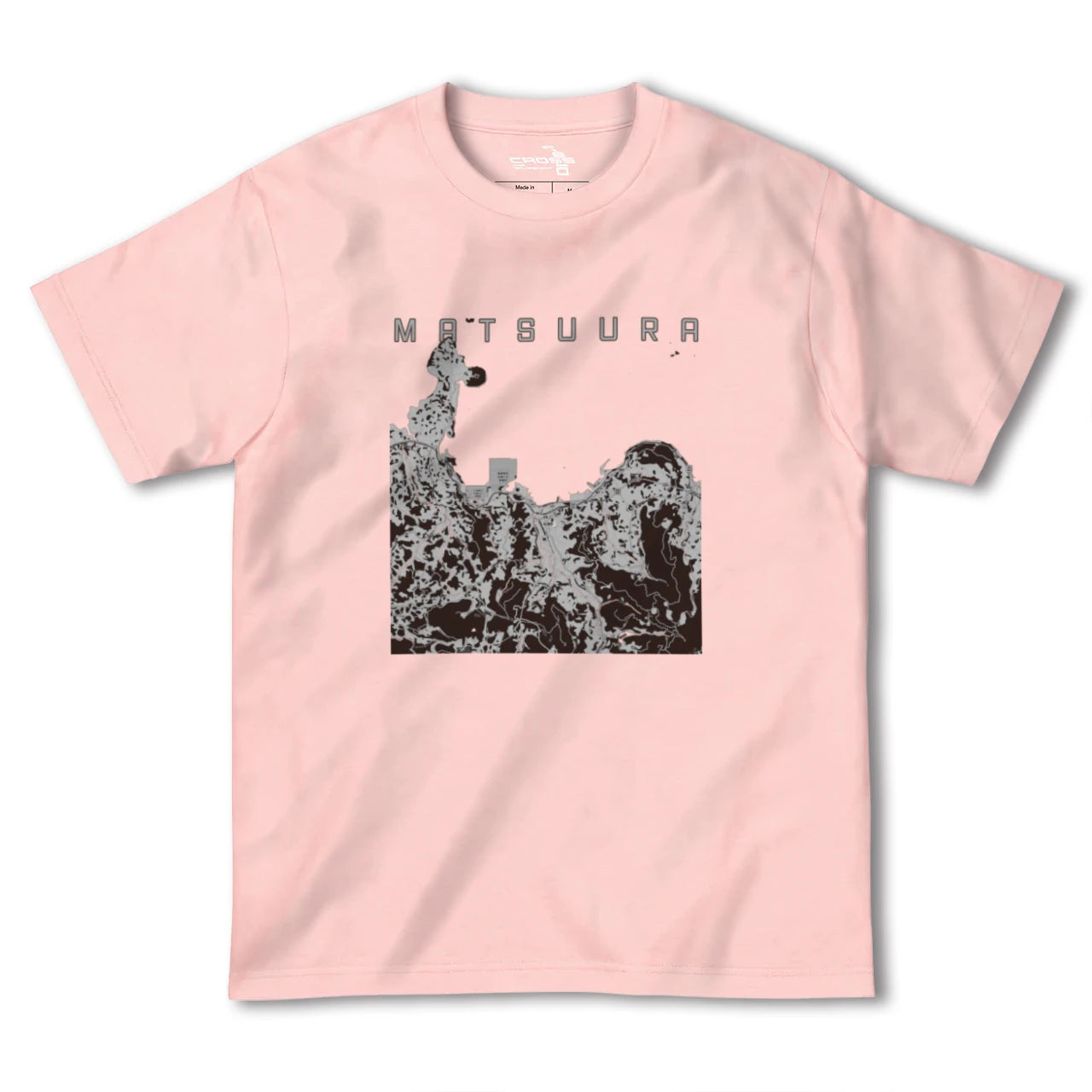 【松浦(長崎県)】地図柄ヘビーウェイトTシャツ