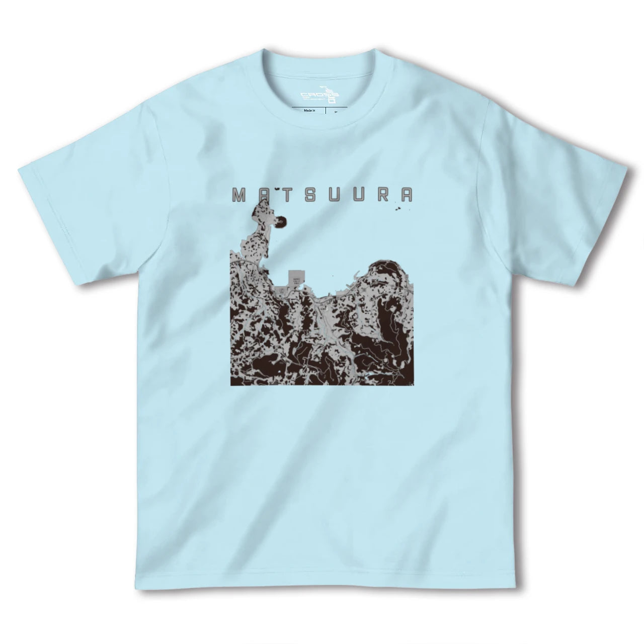 【松浦(長崎県)】地図柄ヘビーウェイトTシャツ