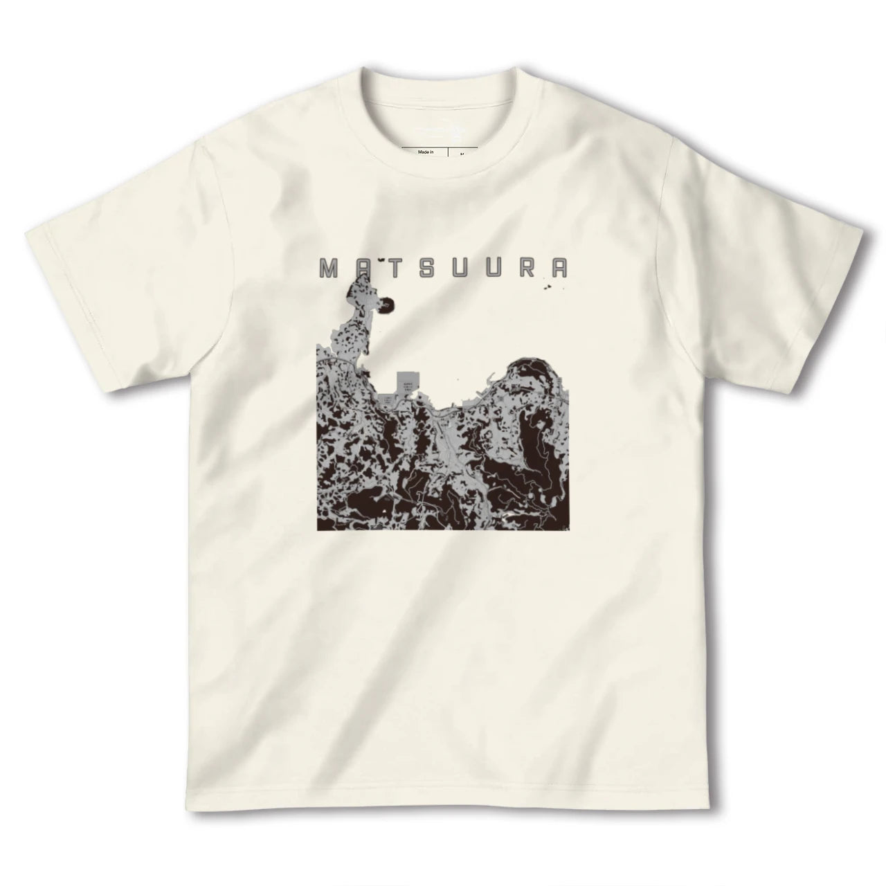 【松浦(長崎県)】地図柄ヘビーウェイトTシャツ