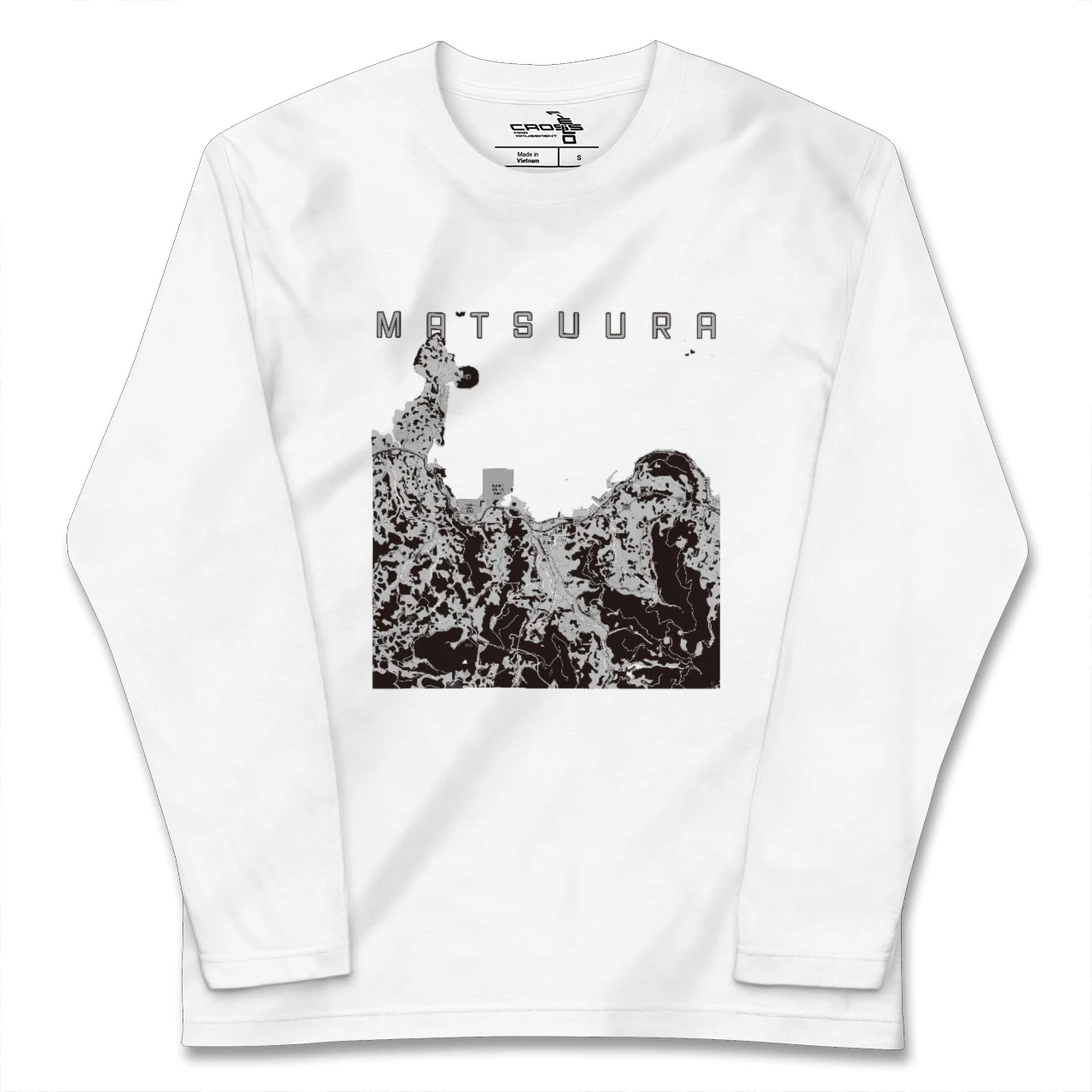 【松浦(長崎県)】地図柄ロングスリーブTシャツ