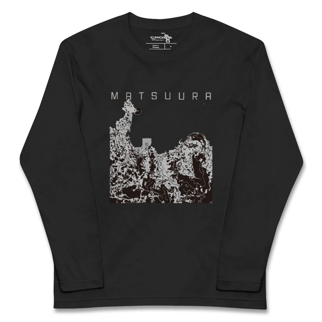 【松浦(長崎県)】地図柄ロングスリーブTシャツ