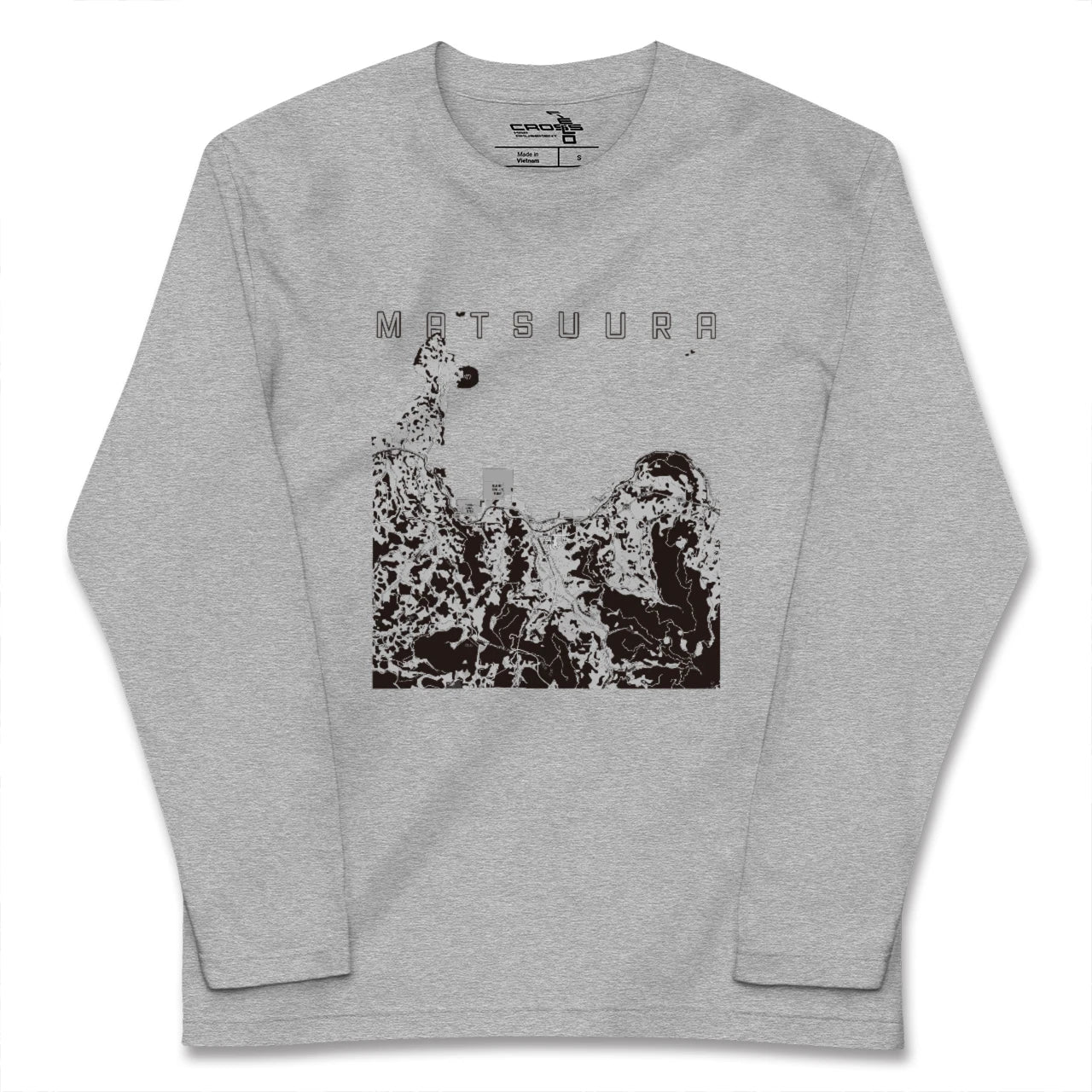 【松浦(長崎県)】地図柄ロングスリーブTシャツ