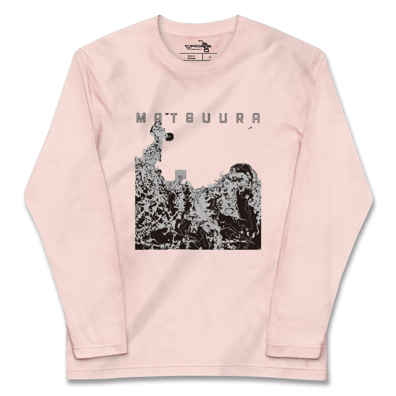 【松浦(長崎県)】地図柄ロングスリーブTシャツ