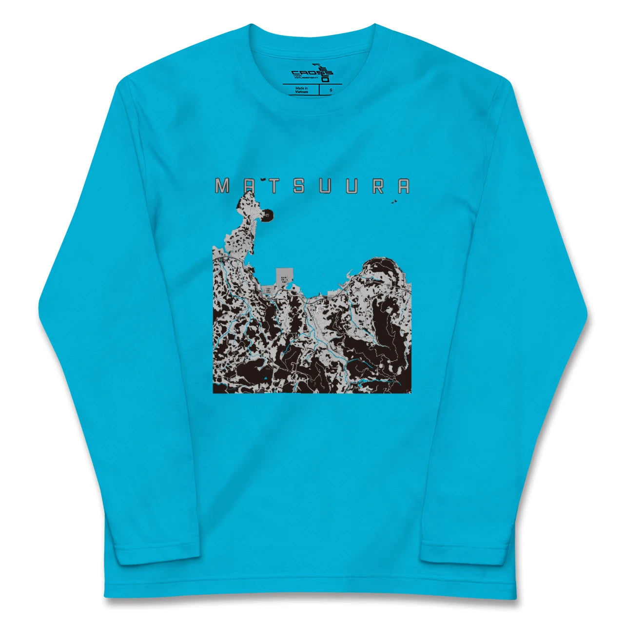 【松浦(長崎県)】地図柄ロングスリーブTシャツ
