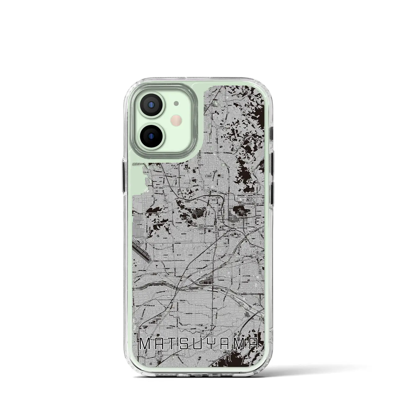 【松山(愛媛県)】地図柄iPhoneケース(MagSafeタイプ)