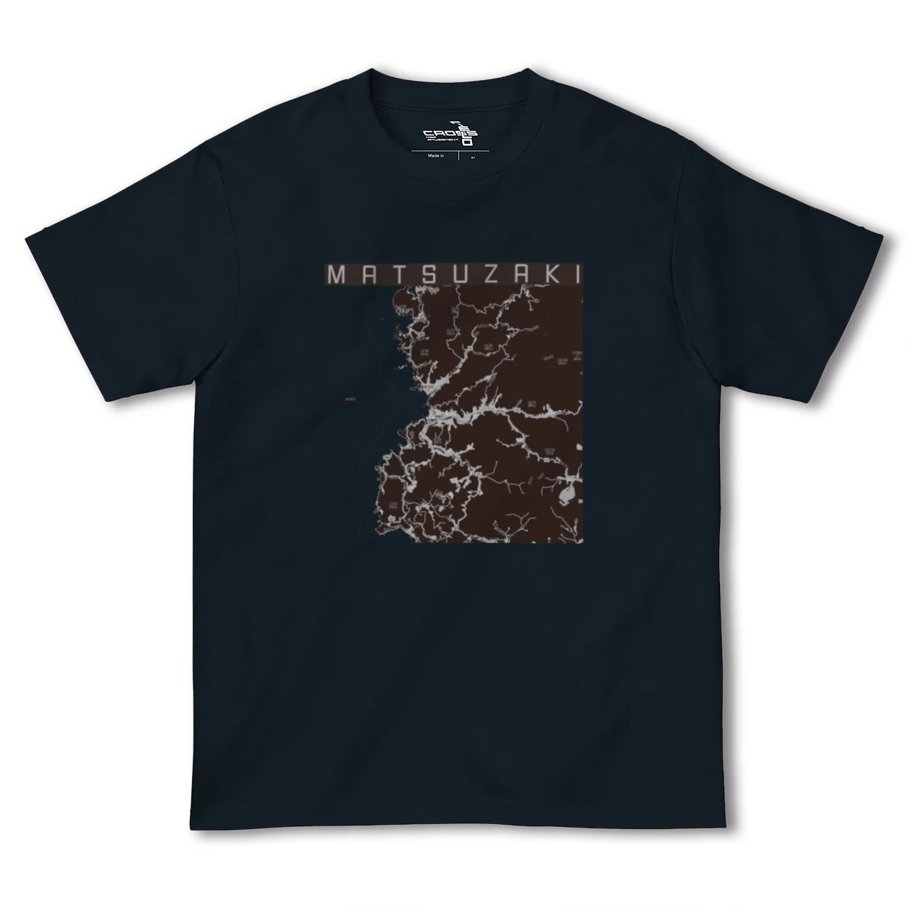 【松崎(静岡県)】地図柄ヘビーウェイトTシャツ