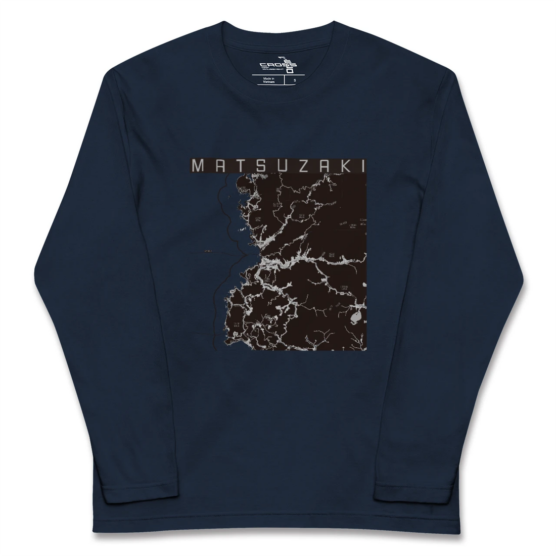 【松崎(静岡県)】地図柄ロングスリーブTシャツ