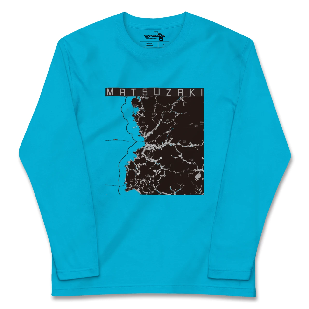 【松崎(静岡県)】地図柄ロングスリーブTシャツ