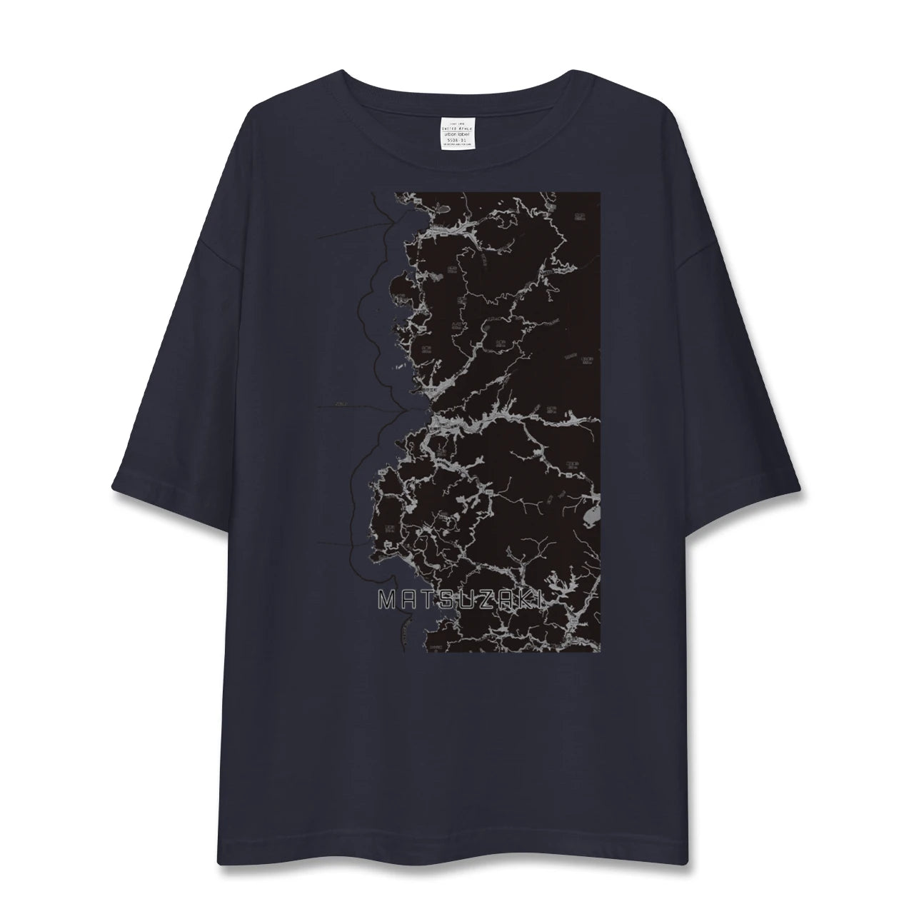 【松崎(静岡県)】地図柄ビッグシルエットTシャツ