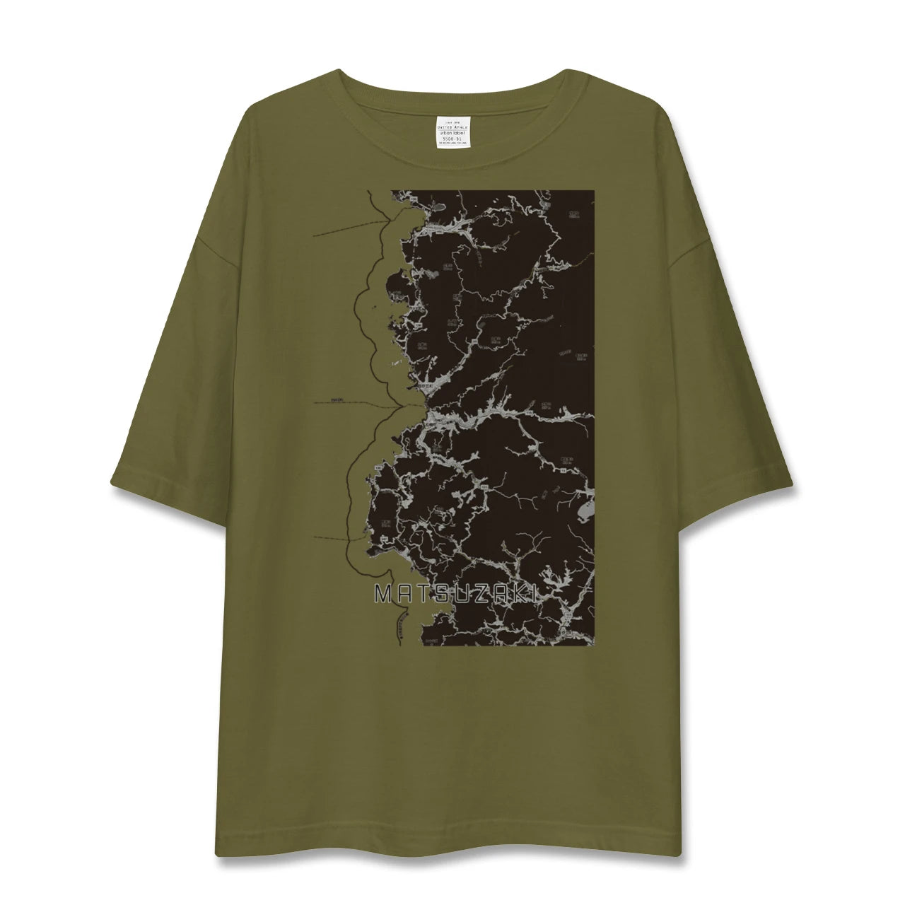 【松崎(静岡県)】地図柄ビッグシルエットTシャツ